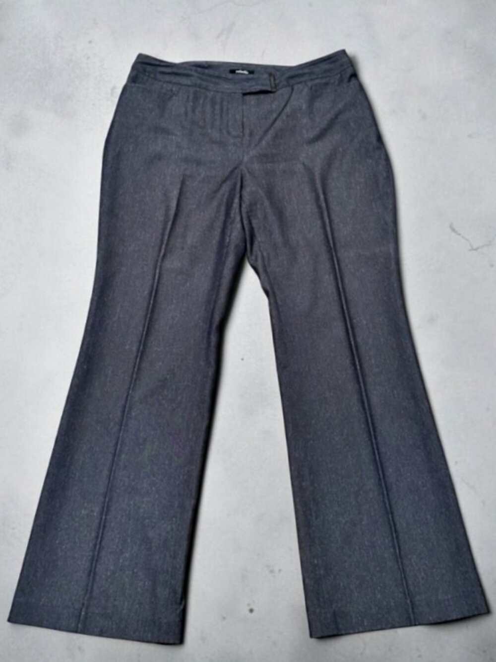 VTG Y2K Rafaella Pants Women 12 Gray Bootcut Trousers Office Siren Minimal 2001